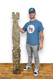 Large Ironwood Sculpture - Lizard Figure - Dayak