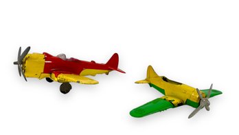 (2) Antique 'Hubley' Toy Airplanes