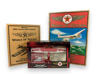 (3) Die-Cast Metal 'Texaco' Airplanes - Original Boxes