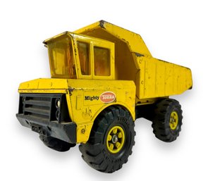 Vintage Metal 'Tonka' Yellow Dump Truck