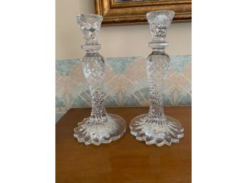 Beautiful Waterford Candlestick Holders