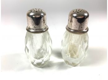 Glass Salt & Pepper Shakers By Post House - Made In Japan