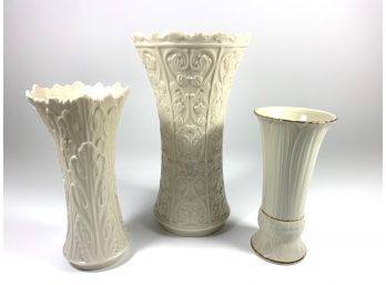 Lot Of 3 Lenox Vases