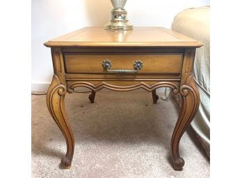 French Provincial One Drawer Side Table