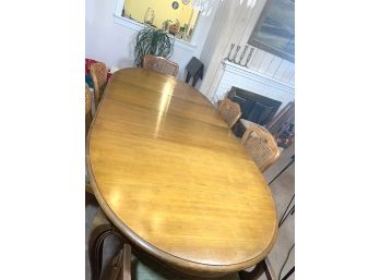 Solid Maple French Provincial Dining Table & 6 Chairs