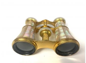 Antique Mother Of Pearl Opera Binoculars