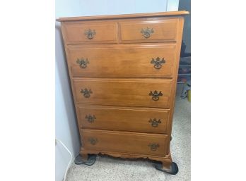 Six Drawer Solid Maple Dresser - Manufactured By Kling