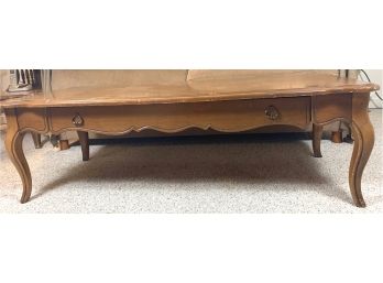 Solid Maple French Provincial One Drawer Coffee Table