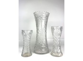 Antique Cut Glass Vases