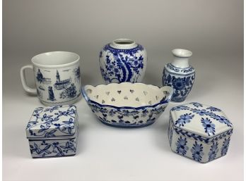 Mixed Ceramic Blue Lot