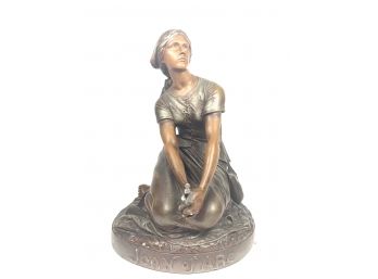 Vintage Joan Of Arc Pottery Sculpture