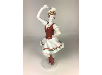 Antique Hollohaza Porcelain Figure