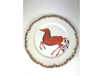 Hand Painted Art Plate - Made In Italy