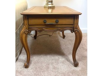 French Provincial One Drawer Side Table