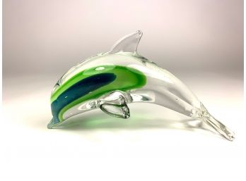 Art Glass Dolphin