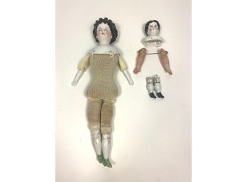 1900s Antique Porcelain German Dolls