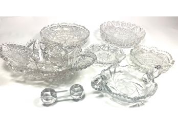 Antique Cut Glass Lot