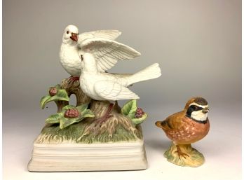 Gorham Windup Music Box & Bird Sculpture