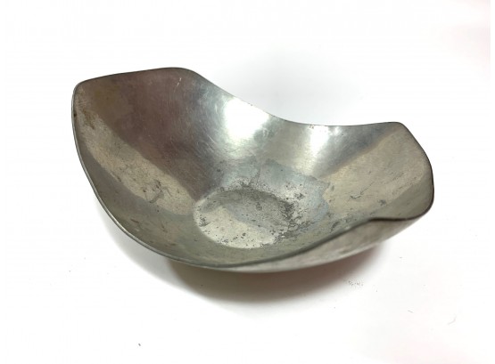 Pewter Dish - Sculpted By Connecticut Artist Kenneth Lundy