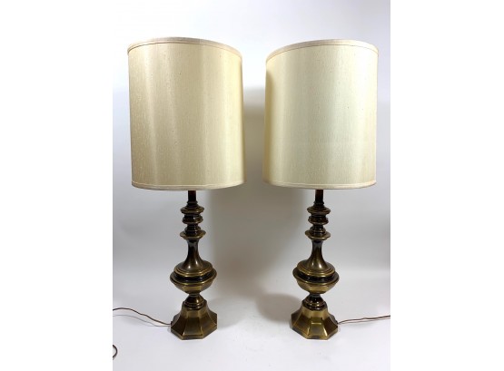 Heavy Vintage Brass Lamps