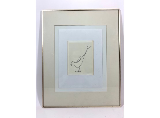 Modernist Framed Bird Print