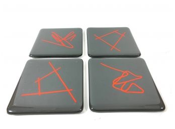 Abstract Glass Coasters