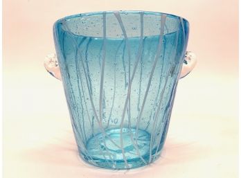 Blown Art Glass Bucket