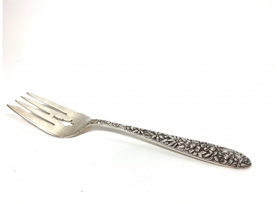 Ornate Sterling Silver Serving Fork