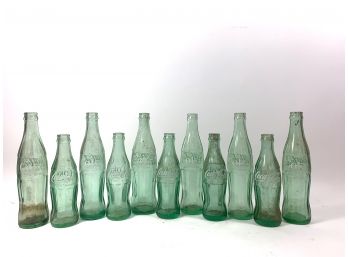 Assorted Lot Of Antique Coca-Cola Bottles