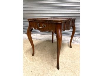 Burl Top French Provincial Side Table