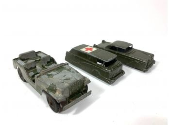 Lot Of Antique 'Tootsie Toy' Military Vehicles