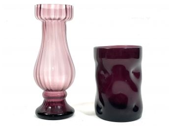 Vintage Purple Art Glass