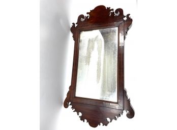 Beautiful Early Chippendale Mirror With String Inlay