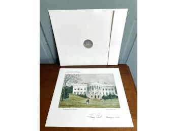 Lot Of 3 Jimmy & Rosalyn Hand- Signed 1980 White House Christmas Cards