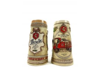 Pair Of Vintage Beer Steins