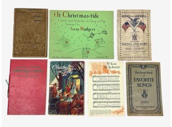 Vintage Christmas & School Sheet Music Pamphlets
