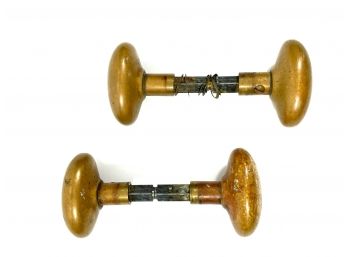 Pair Of Antique Brass Door Knobs