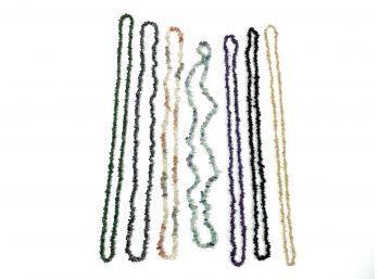 7 Free-form Gem Necklaces
