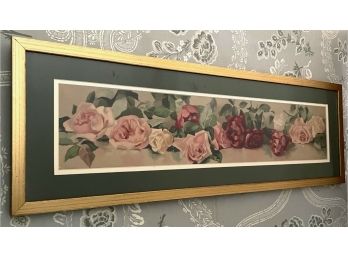 Framed Floral Print - Roses