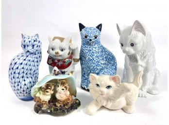 Lot Of Vintage Ceramic Cats