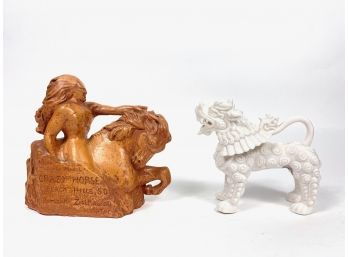 Kovczak Crazy Horse Pottery & Japan Porcelain Foo Dog