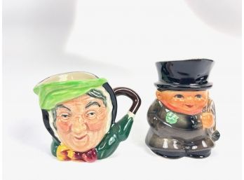 Vintage Caricature Face Cups - Royal Doulton & Goebel