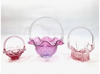 Art Glass Baskets - Fenton
