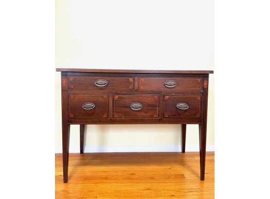 Inlaid Federal Server - Connecticut Cabinet Maker - 5 Drawer
