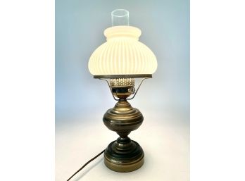 1900s Brass Hurricane Lamp