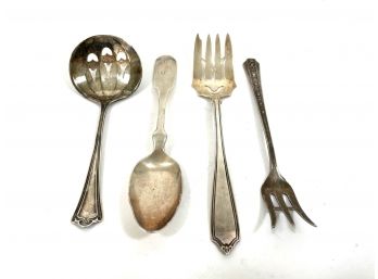 Lot Of 4 Sterling Silver Spoons & Forks - Whiting & SSMC
