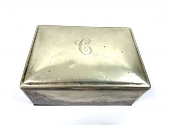 Antique Lawrence B. Smith Co. Silverplate Trinket/Cigarette Box