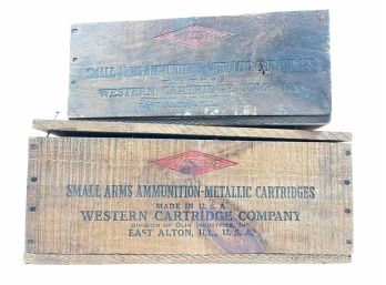 Antique Ammo Crates - Western Cartridge Ammunition Co.