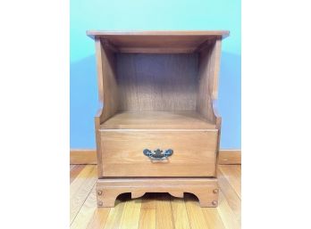 Solid Maple Nightstand - One Drawer