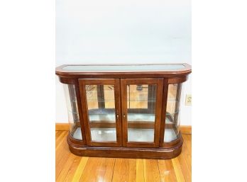 Curved Glass Display Cabinet / Curio